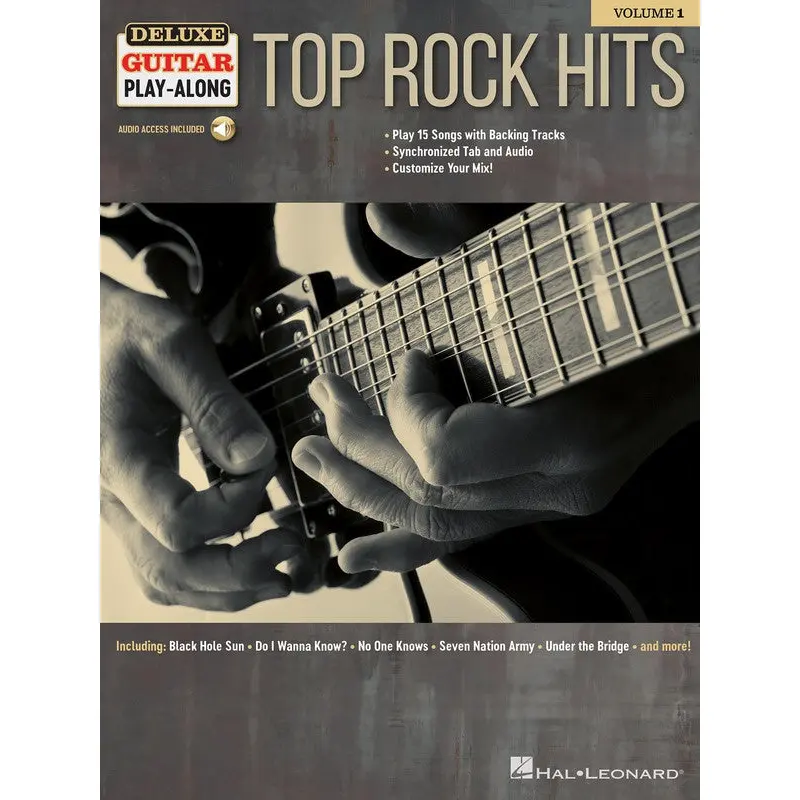 TOP ROCK HITS DELUXE GUITAR PLAYALONG V1 BK/OLA