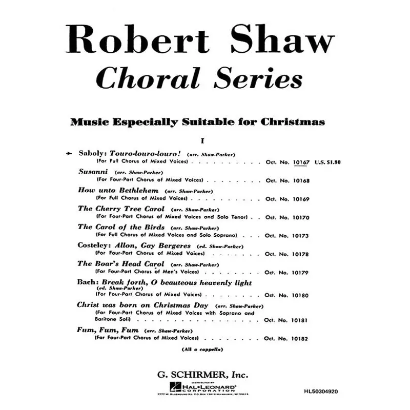 TOURO LOURO LOURO SATB A CAPPELLA