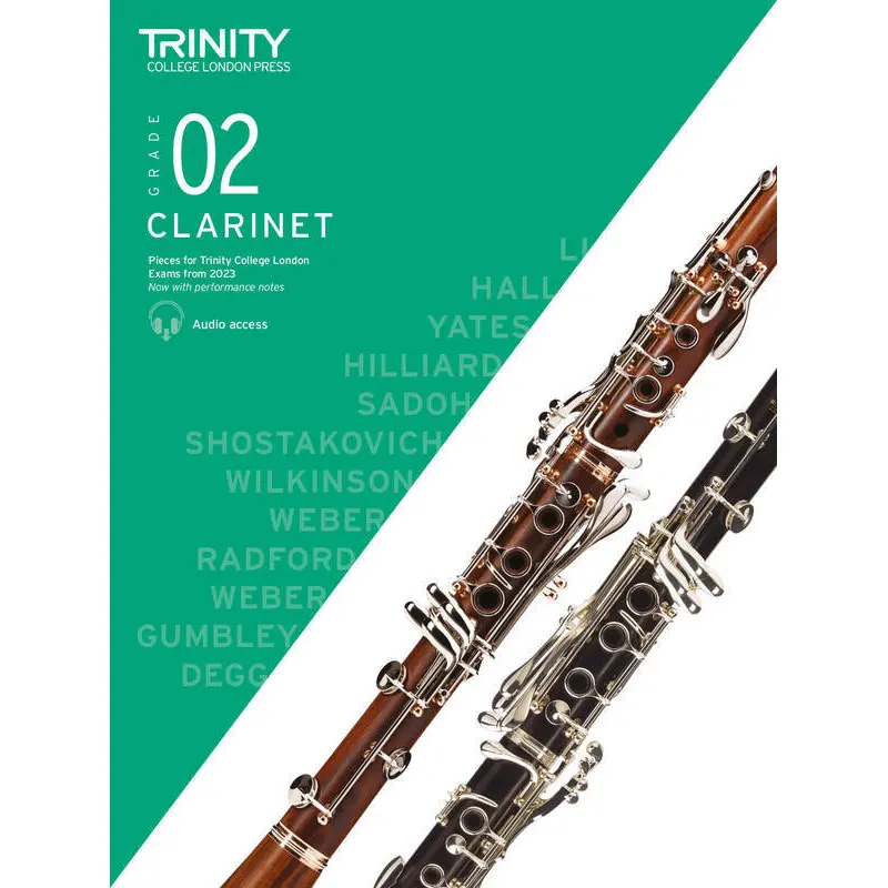 TRINITY CLARINET EXAM PIECES FROM 2023 GRADE 2