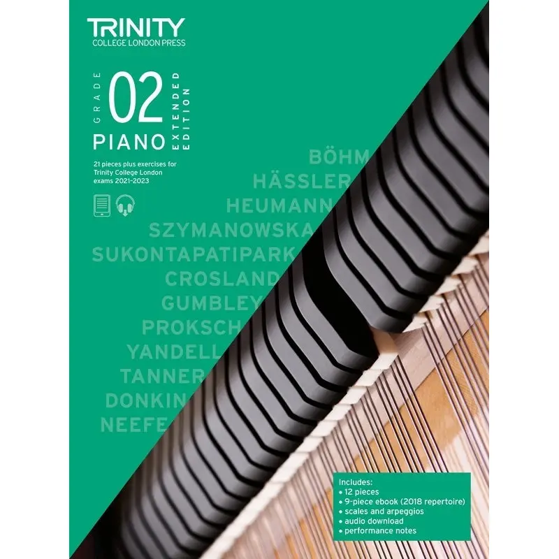 TRINITY PIANO PIECES & EXERCISES 2021-23 GR 2 EXTENDED