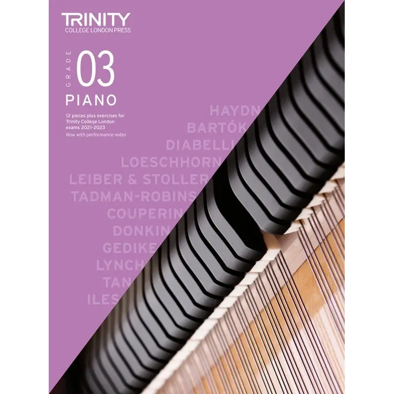 TRINITY PIANO PIECES & EXERCISES 2021-23 GR 3