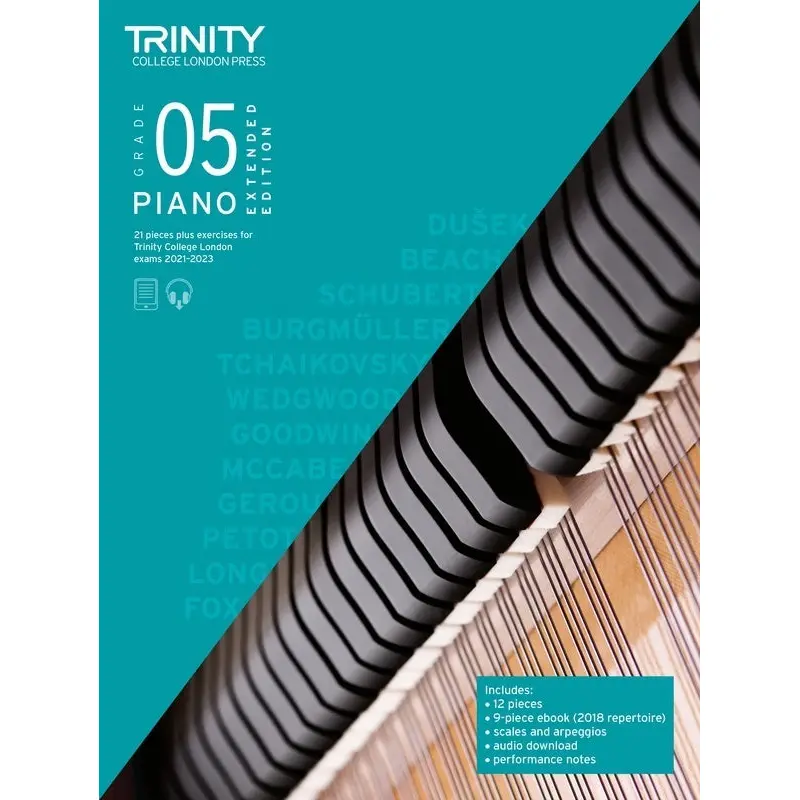 TRINITY PIANO PIECES & EXERCISES 2021-23 GR 5 EXTENDED