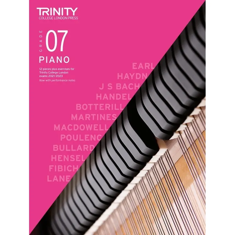 TRINITY PIANO PIECES & EXERCISES 2021-23 GR 7