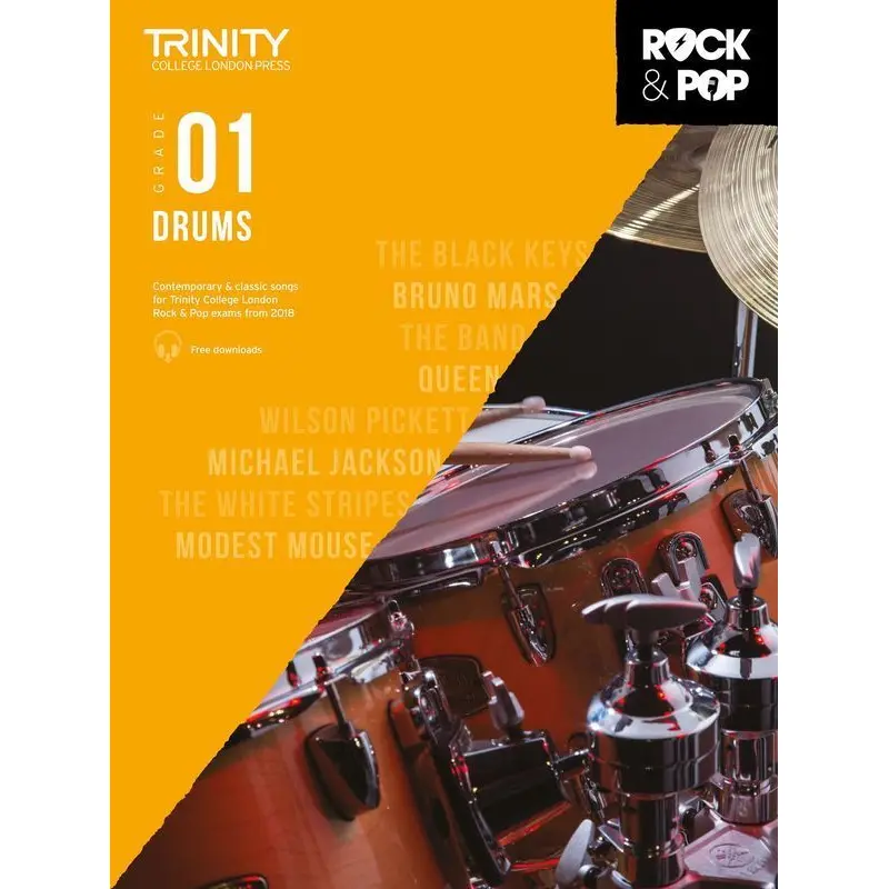 TRINITY ROCK & POP DRUMS GR 1 2018