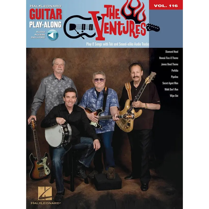 THE VENTURES GUITAR PLAYALONG V116 BK/OLA