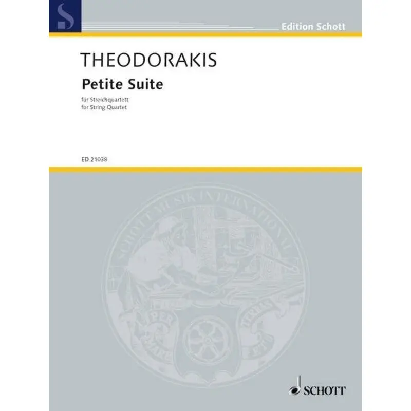 THEODORAKIS - PETITE SUITE STRINT QUARTET SC/PTS