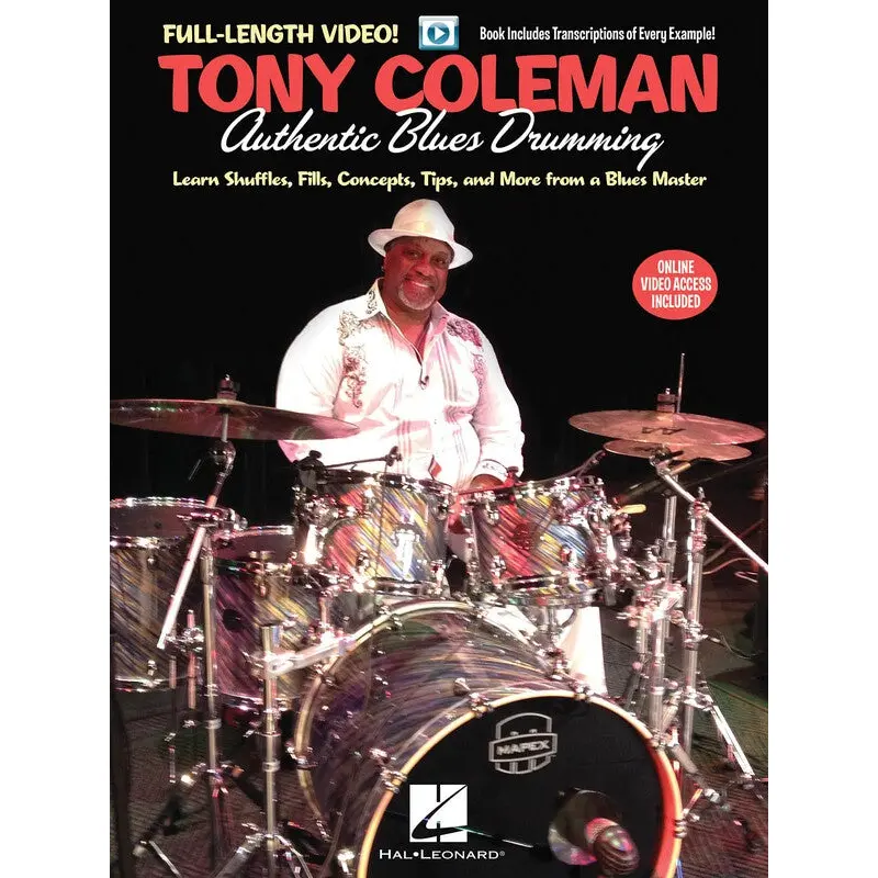 TONY COLEMAN - AUTHENTIC BLUES DRUMMING BK/OLV