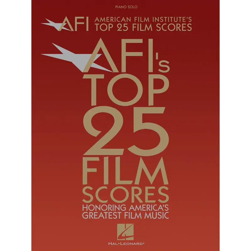 TOP 25 FILM SCORES PNO SOLO AFI