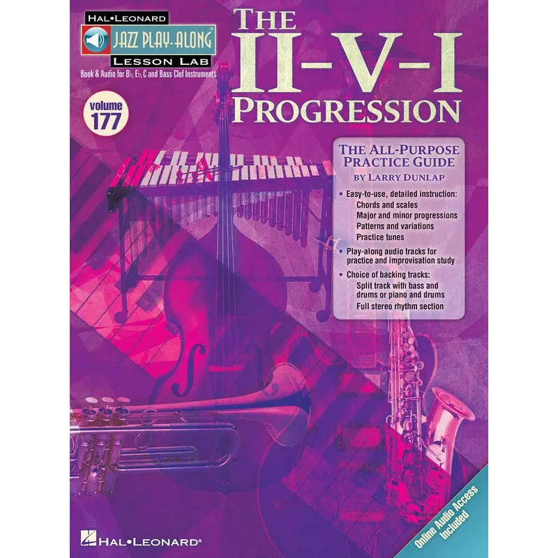 THE II-V-I PROGRESSION JAZZ PLAYALONG V177 BK/OLA