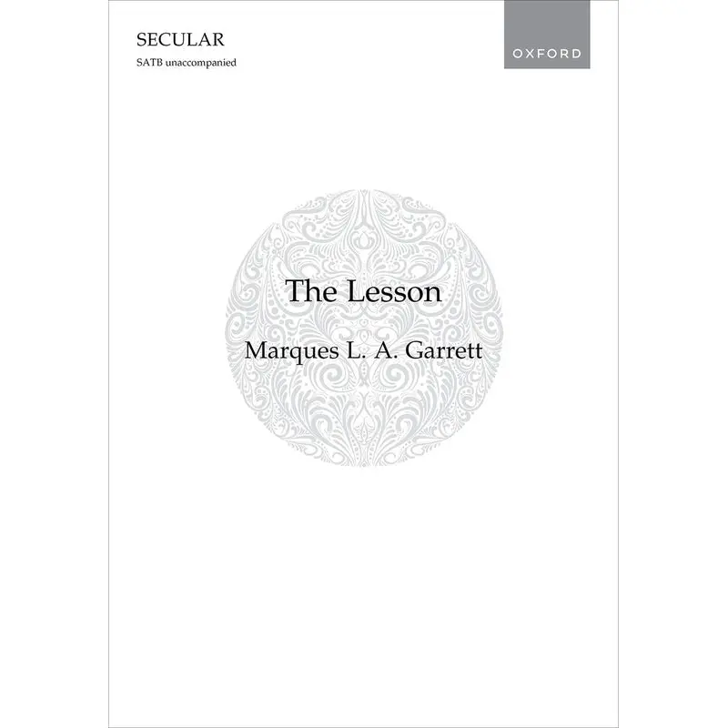 THE LESSON SATB A CAPPELLA