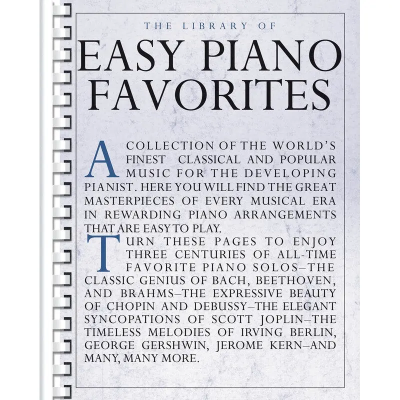 THE LIBRARY OF EASY PIANO FAVORITES