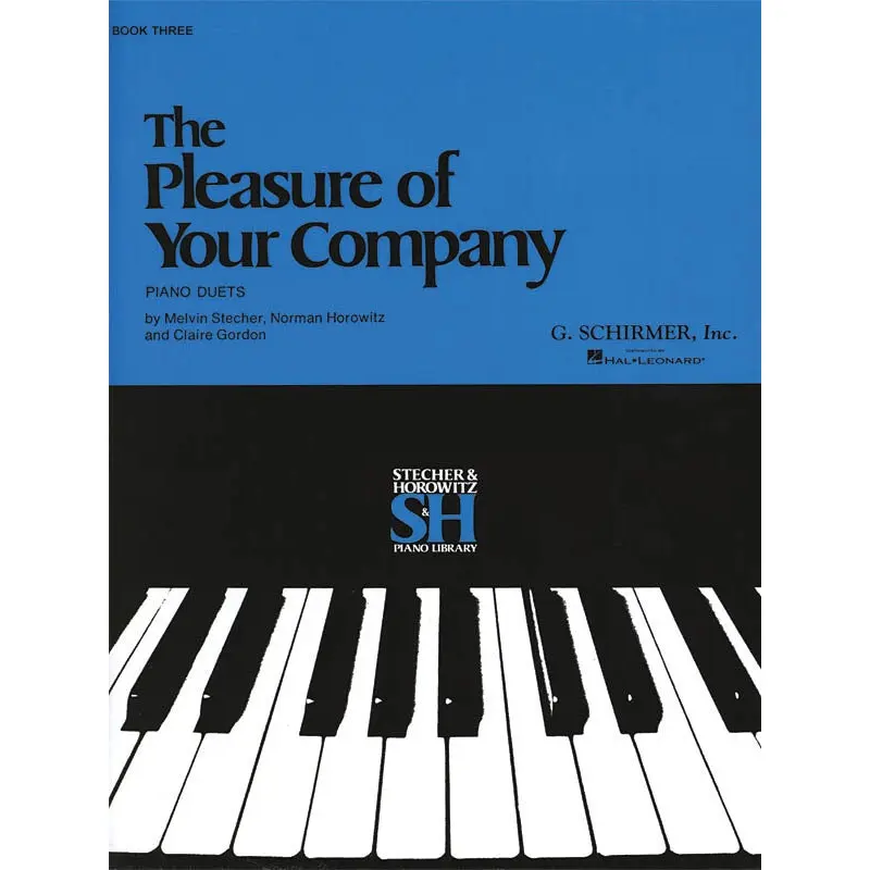 THE PLEASURE OF YOUR COMPANY BK 3 PIANO DUETS