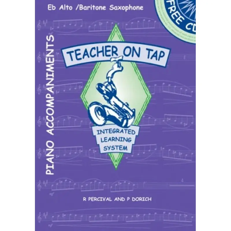 TEACHER ON TAP SAXOPHONE BK 2 E FLAT ALTO BK/CD