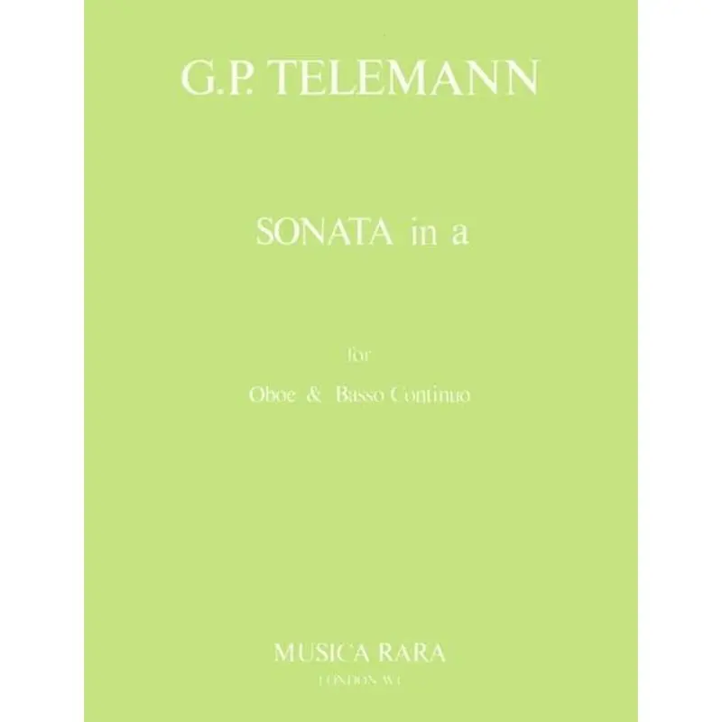 TELEMANN - SONATA A MINOR OBOE/PIANO