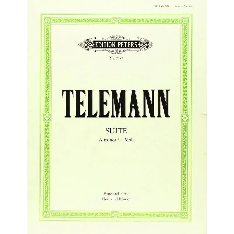 TELEMANN - SUITE A MINOR FLUTE/PIANO