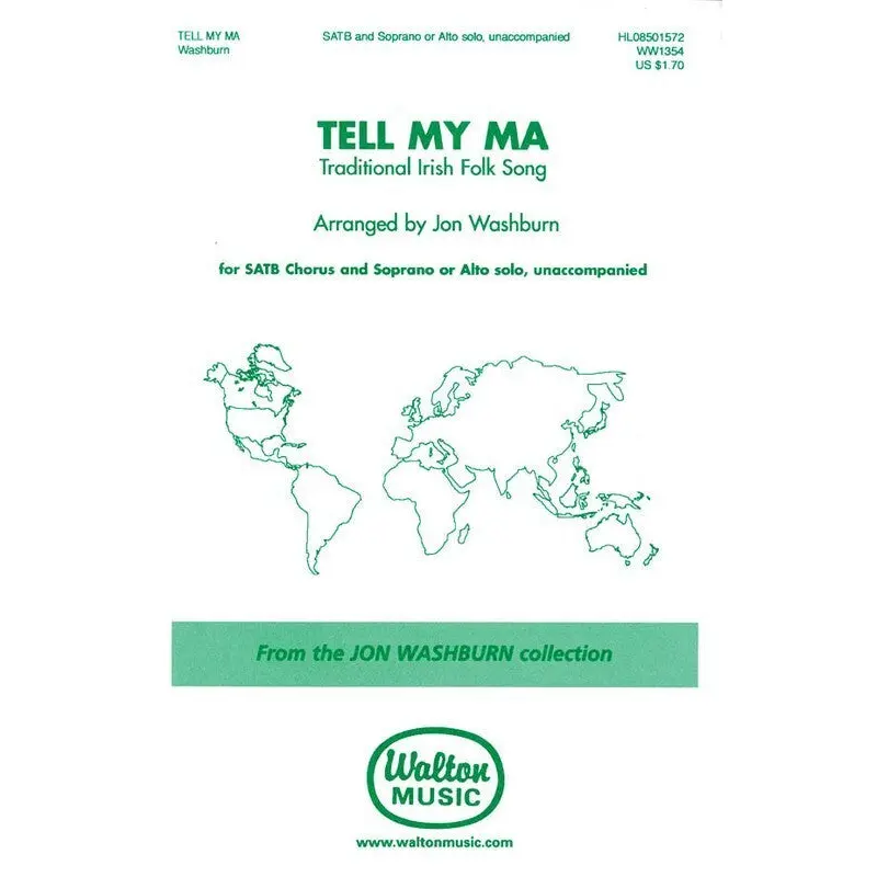 TELL MY MA SATB A CAPPELLA