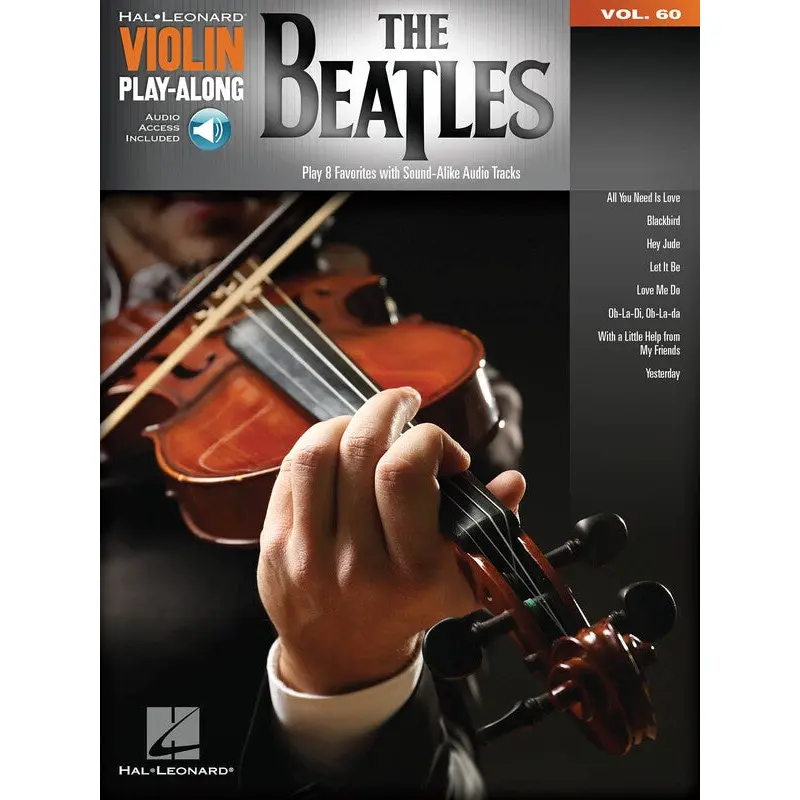 THE BEATLES VIOLIN PLAYALONG V60 BK/OLA