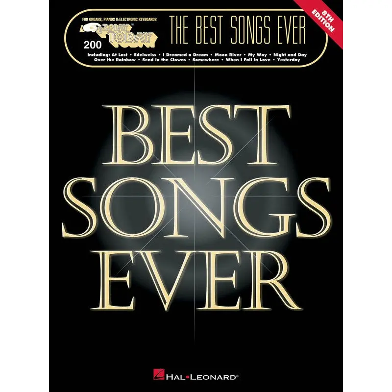 THE BEST SONGS EVER 8TH EDITION EZ PLAY 200