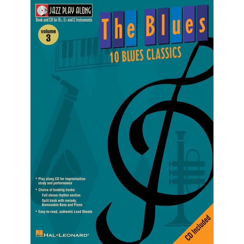 THE BLUES JAZZ PLAY ALONG BK/CD V3