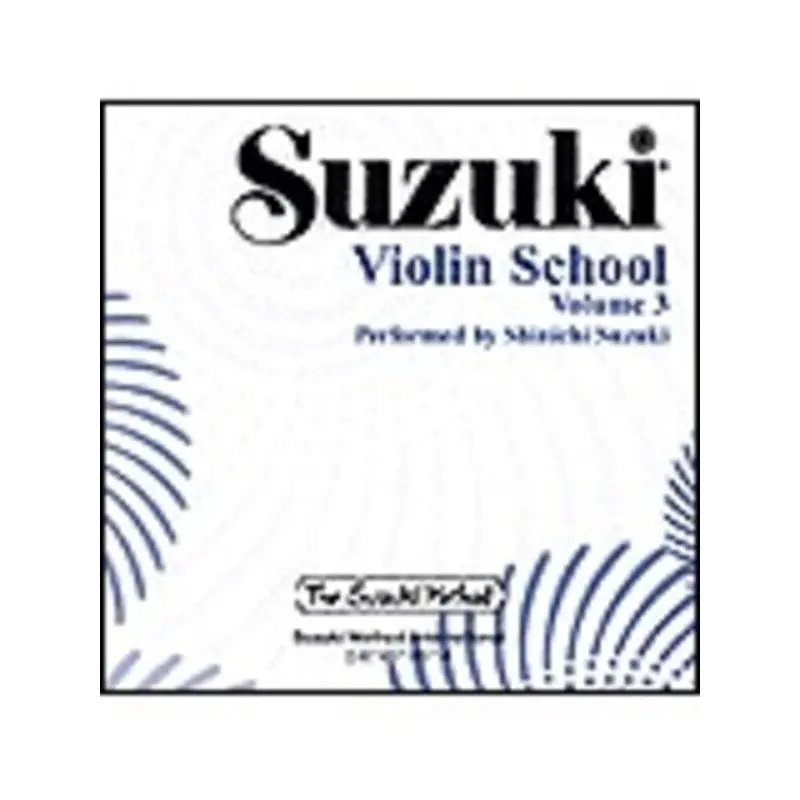 SUZUKI VIOLIN SCHOOL VOL 3 CD PERFORMED SUZUKI