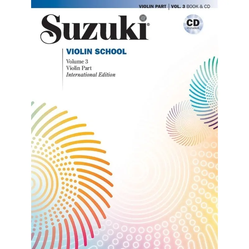 SUZUKI VIOLIN SCHOOL VOL 3 VIOLIN PART BK/CD