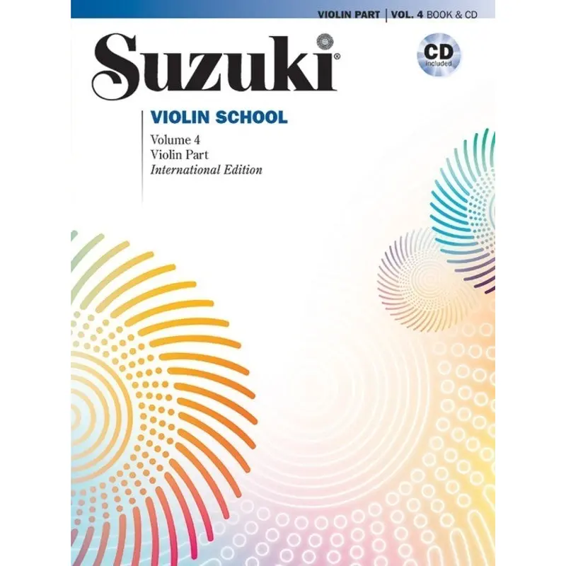 SUZUKI VIOLIN SCHOOL VOL 4 VIOLIN PART BK/CD HADELICH