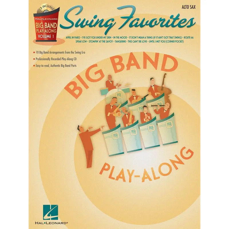 SWING FAVORITES ALTO SAX BIG BAND PLAYALONG V1 BK/CD