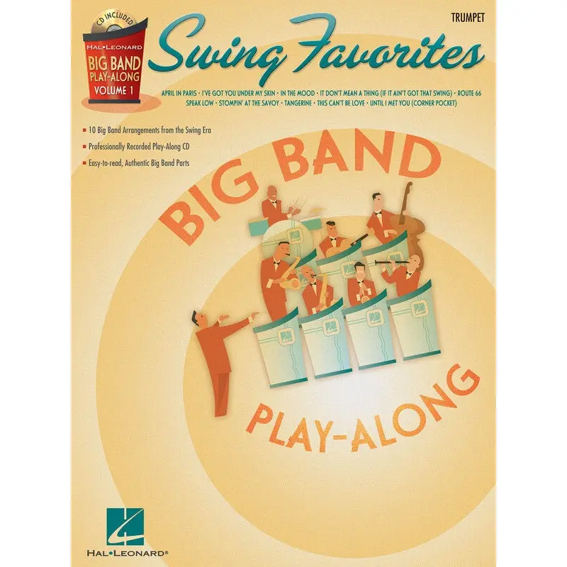 SWING FAVORITES TRUMPET BIG BAND PLAYALONG V1 BK/CD