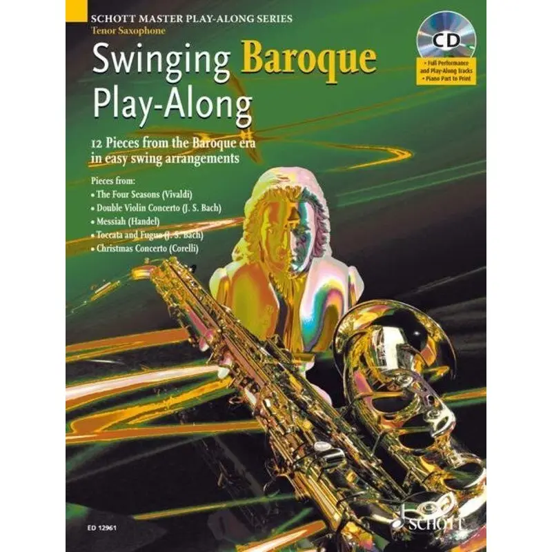 SWINGING BAROQUE PLAYALONG TENOR SAX BK/CD