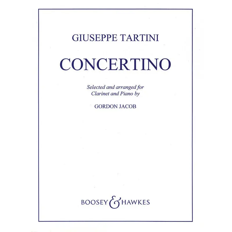 TARTINI - CONCERTINO IN F CLARINET/PIANO