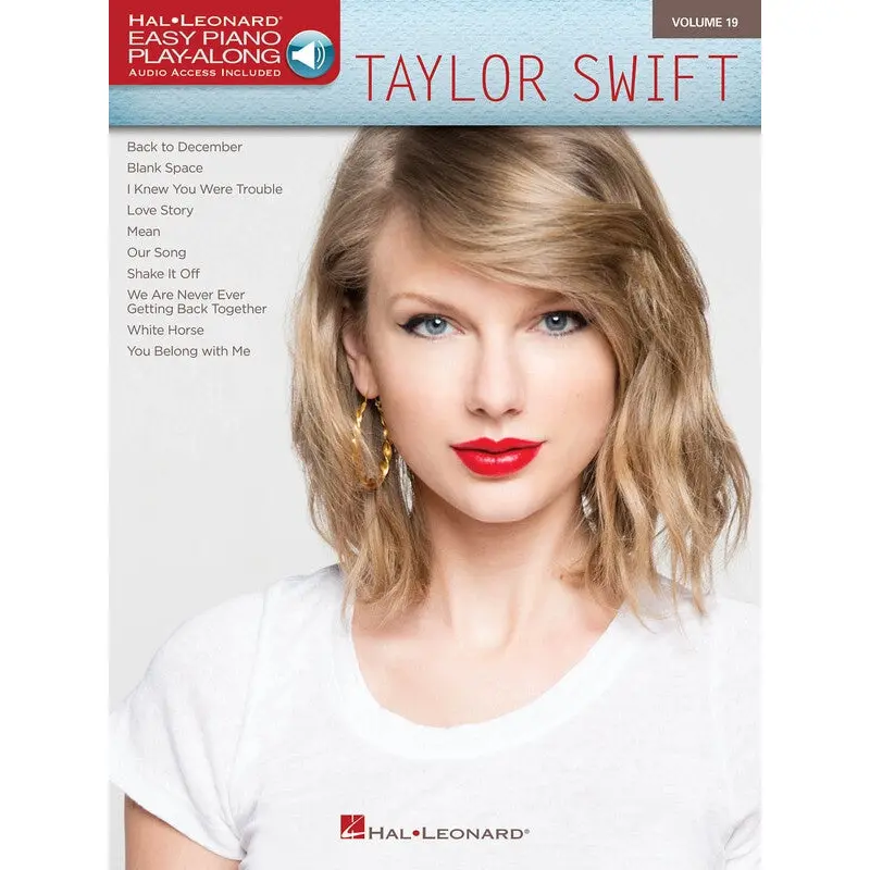 TAYLOR SWIFT EASY PIANO PLAYALONG V19 BK/OLA