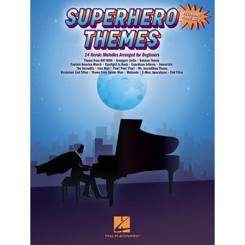SUPERHERO THEMES BEGINNING PIANO SOLO
