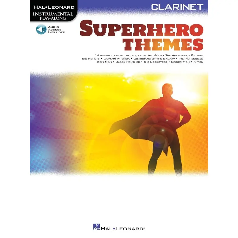 SUPERHERO THEMES INSTRUMENTAL PLAYALONG CLARINET BK/OLA