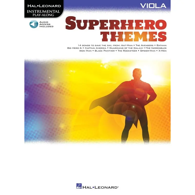 SUPERHERO THEMES INSTRUMENTAL PLAYALONG VIOLA BK/OLA