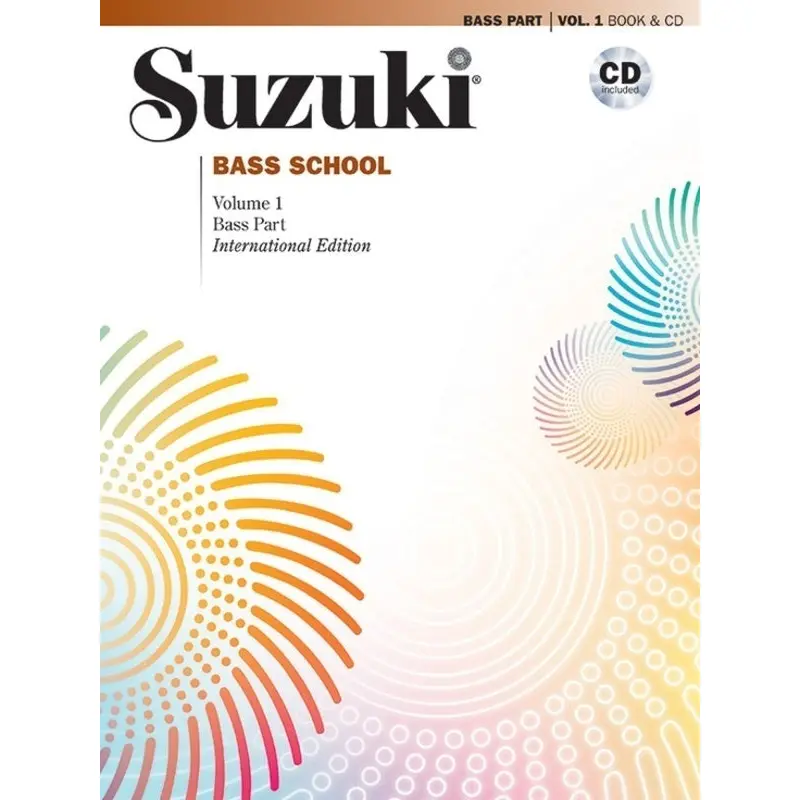 SUZUKI BASS SCHOOL VOL 1 BASS PART BK/CD