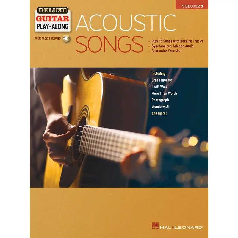 ACOUSTIC SONGS DELUXE GUITAR PLAYALONG V3 BK/OLA