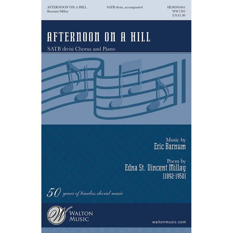 AFTERNOON ON A HILL SATB