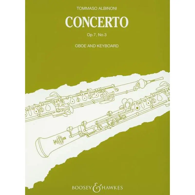 ALBINONI - CONCERTO OP 7 NO 3 B FLAT OBOE/PIANO