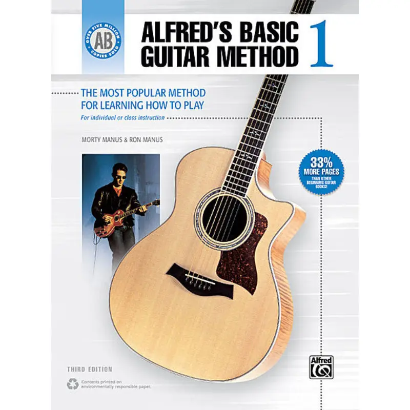 ALFREDS BASIC GUITAR METHOD 1 BK/OLA 3RD EDITION