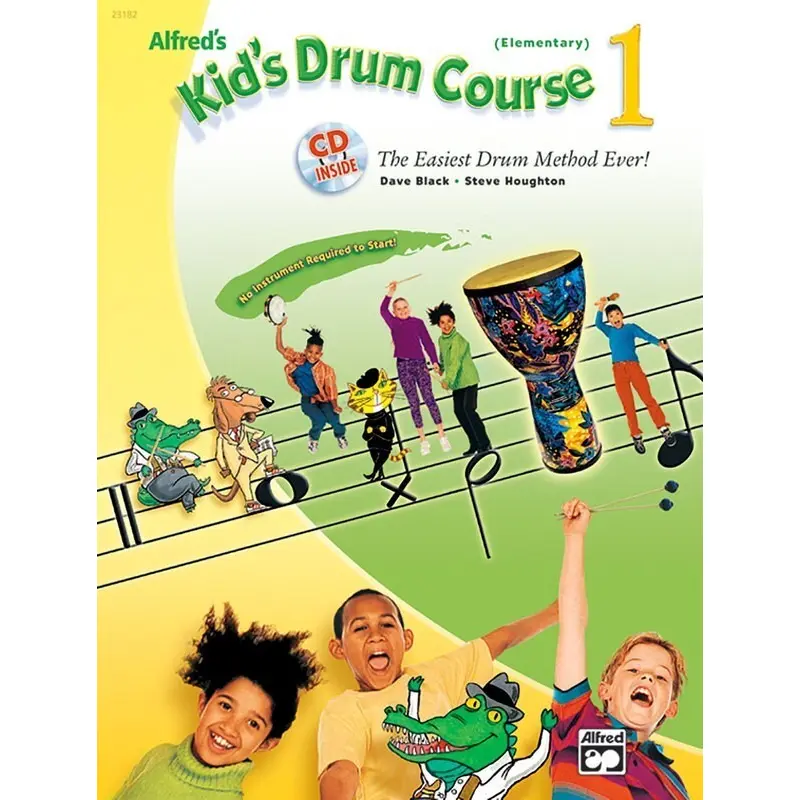 ALFREDS KIDS DRUM COURSE 1 BK/OLA