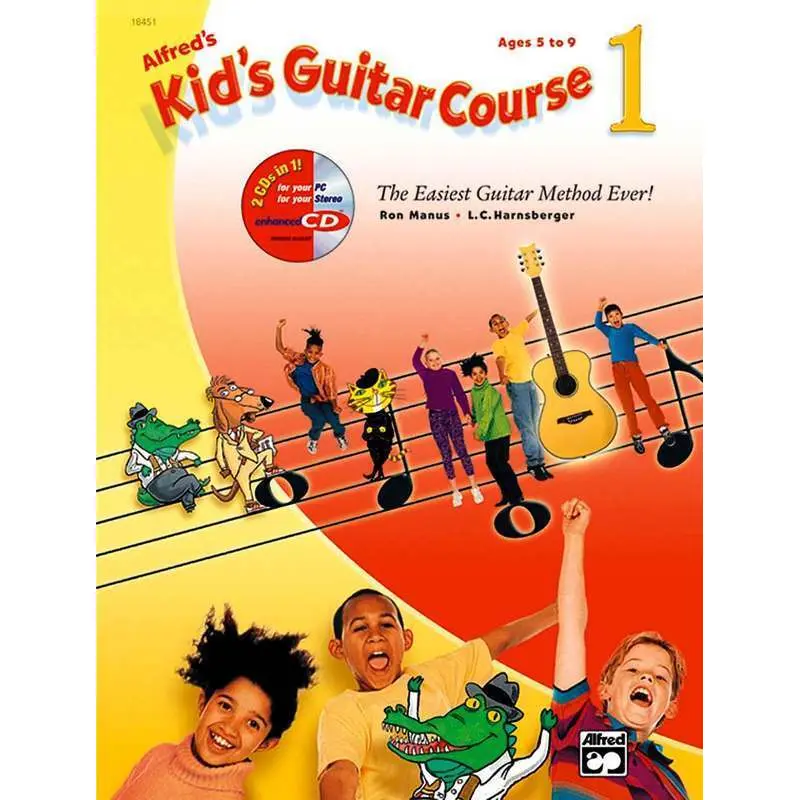 ALFREDS KIDS GUITAR COURSE 1 BK/DVD/OLM
