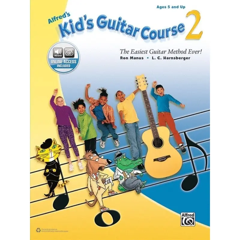 ALFREDS KIDS GUITAR COURSE 2 BK/OLA