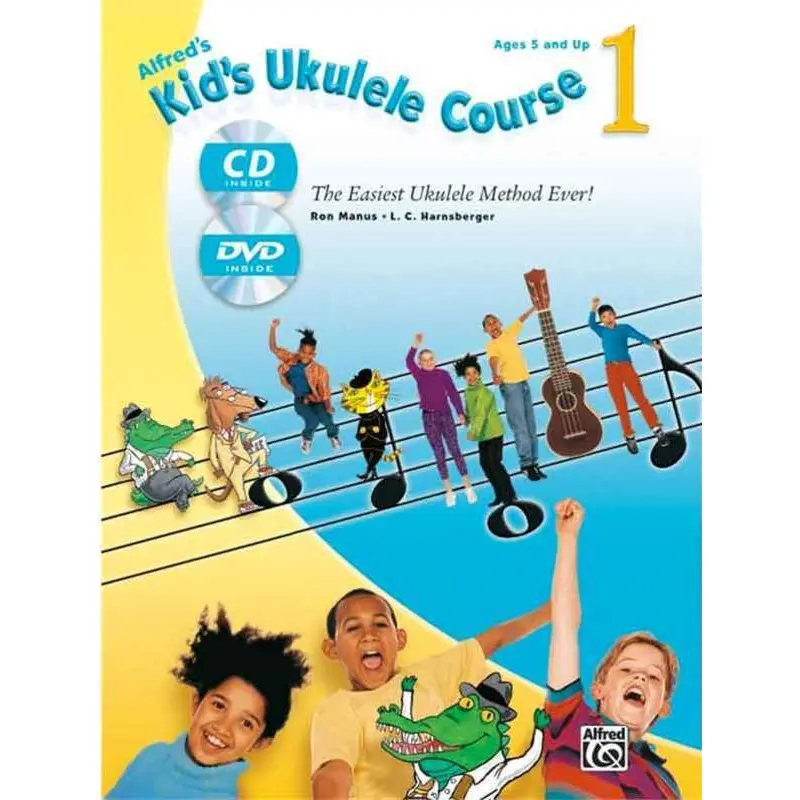 ALFREDS KIDS UKULELE COURSE 1 BK/OLA