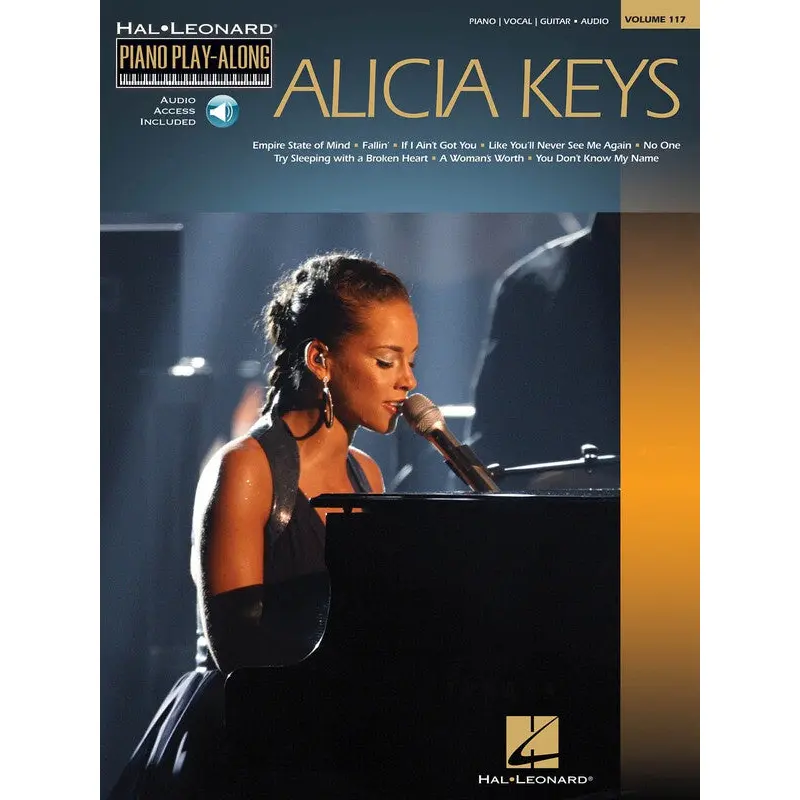 ALICIA KEYS PIANO PLAYALONG V117 BK/OLA