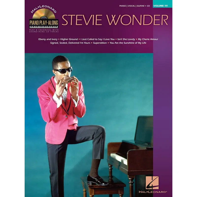 STEVIE WONDER PIANO PLAY ALONG BK/CD V111