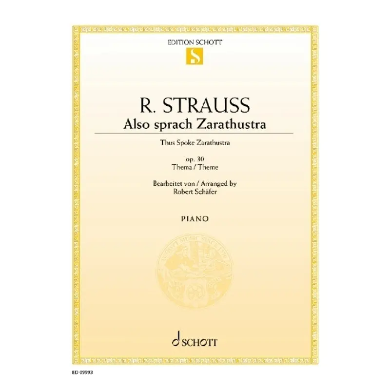 STRAUSS - ALSO SPRACH ZARATHUSTRA THEME FOR PIANO