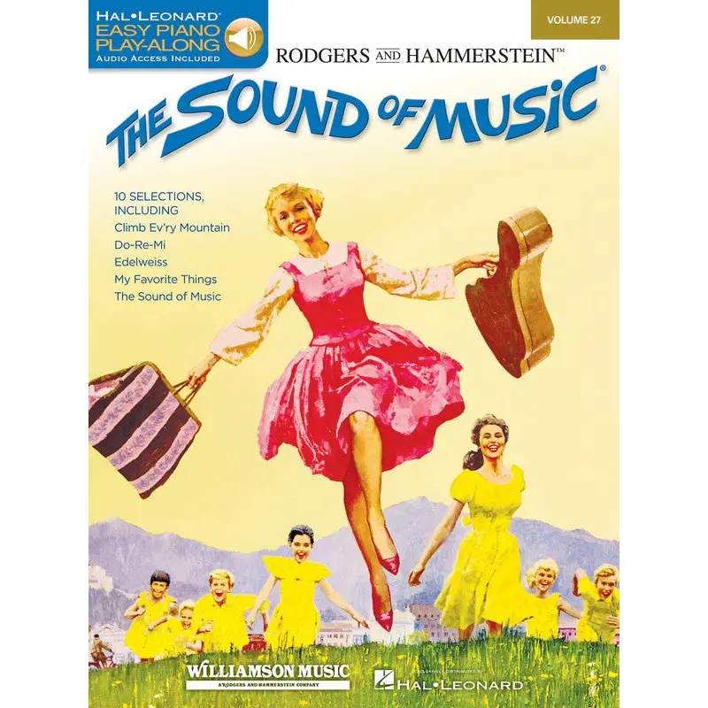SOUND OF MUSIC EASY PIANO PLAYALONG V27 BK/OLA