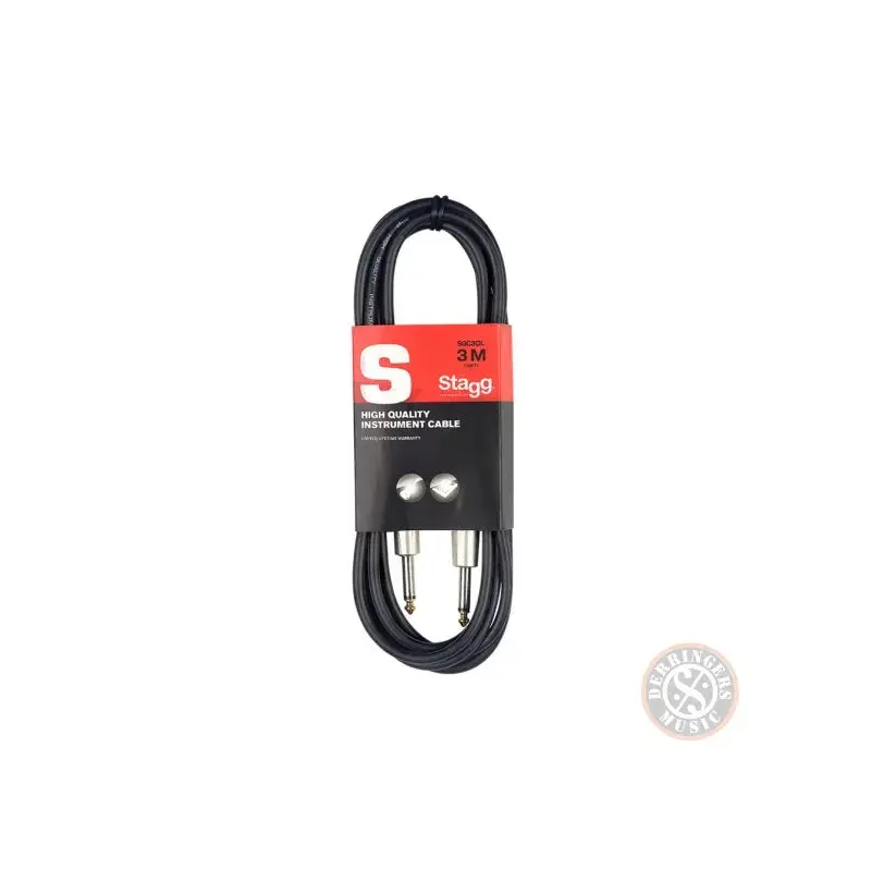 Stagg SGC3DL Deluxe Instrument Cable - 3m/10ft