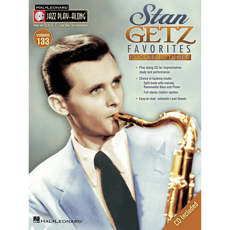 STAN GETZ FAVORITES JAZZ PLAY ALONG BK/CD V133