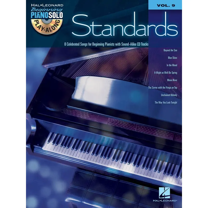 STANDARDS BEGINNING PIANO PLAYALONG V9 BK/CD